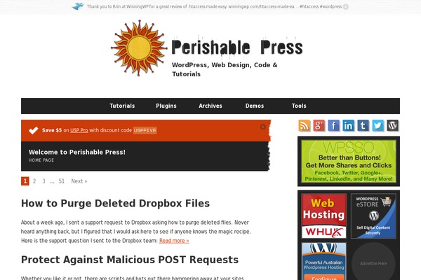 perishablepress.com site used Yes