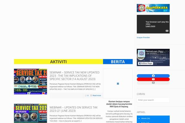 Site using Elementor plugin