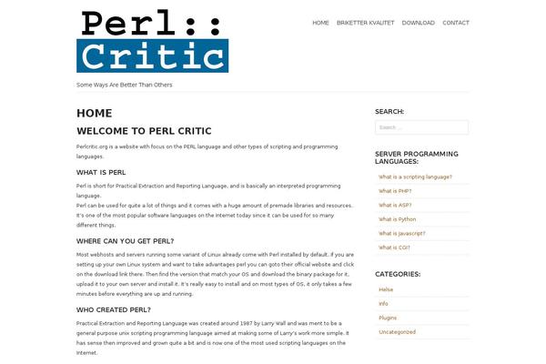 perlcritic.org site used Storefront Paper