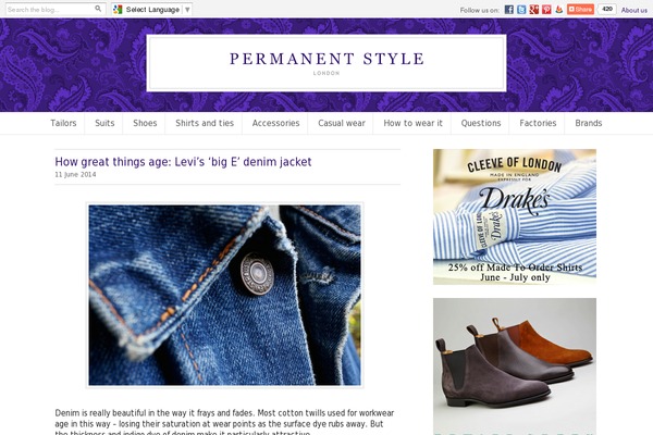 permanentstyle.co.uk site used Ps22