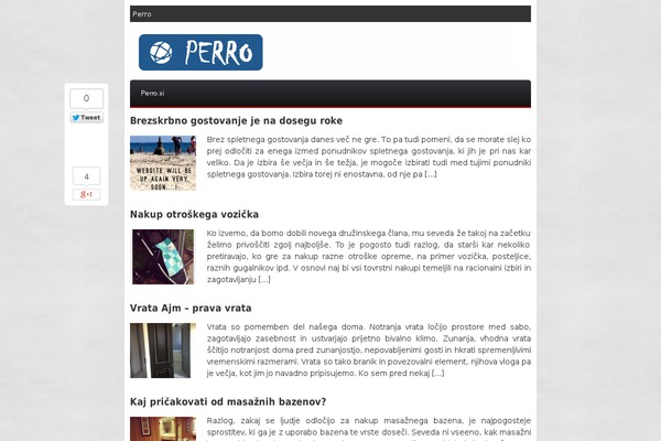 perro.si site used Web