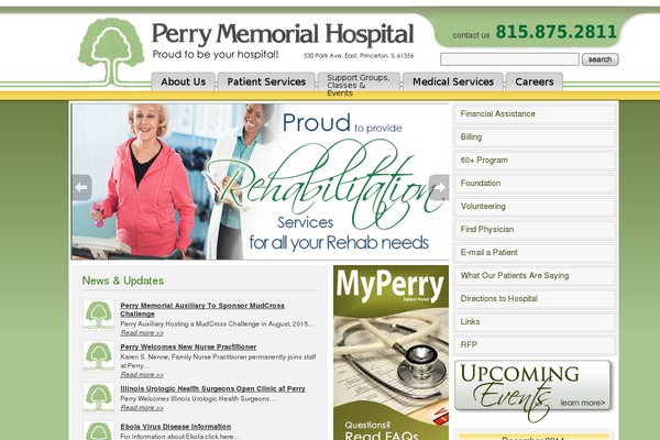 perry-memorial.org site used Pmh