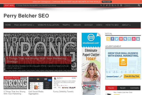 WordPress website example screenshot