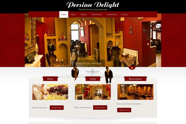 The Restaurant theme site design template sample