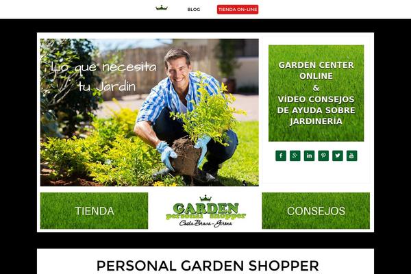 Garden theme site design template sample