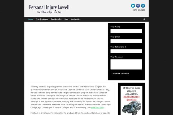 personalinjurylowell.com site used Pinpoint