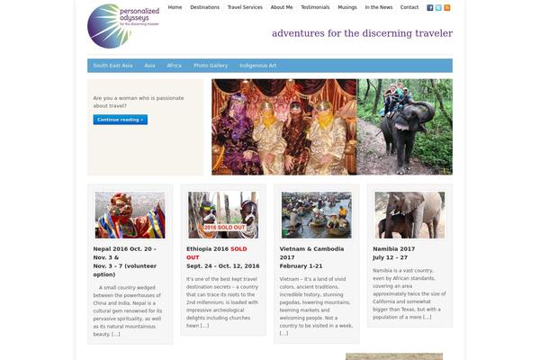 Discovery theme site design template sample
