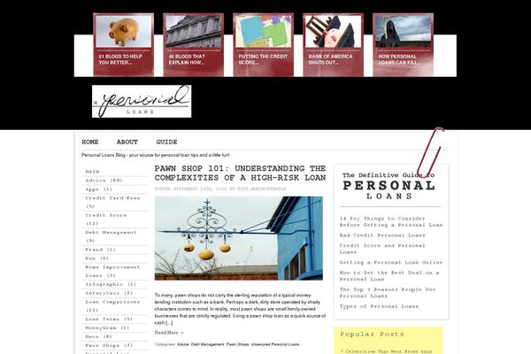 Personal theme site design template sample