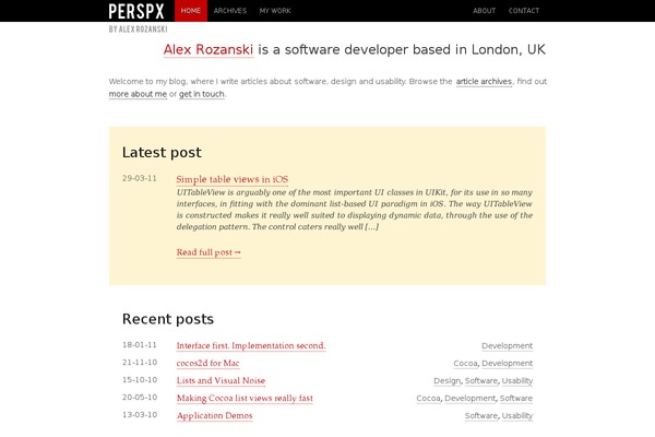 WordPress website example screenshot