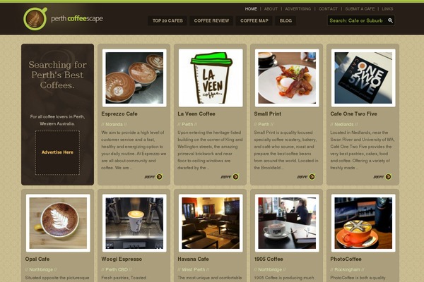 perthcoffeescape.com site used Snippet