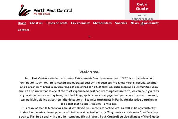 perthpest.com.au site used Jupiter