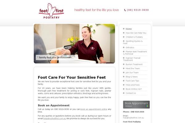 perthpodiatrist.com.au site used Feet-first