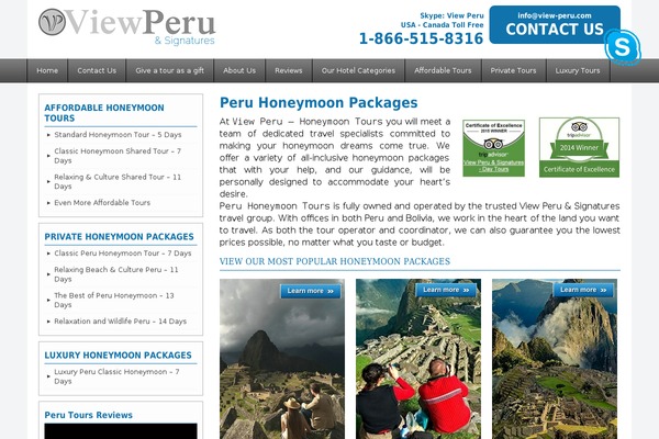 peruhoneymoontours.com site used View2014