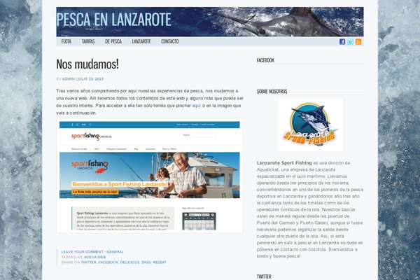 pescalanzarote.com site used Jenny