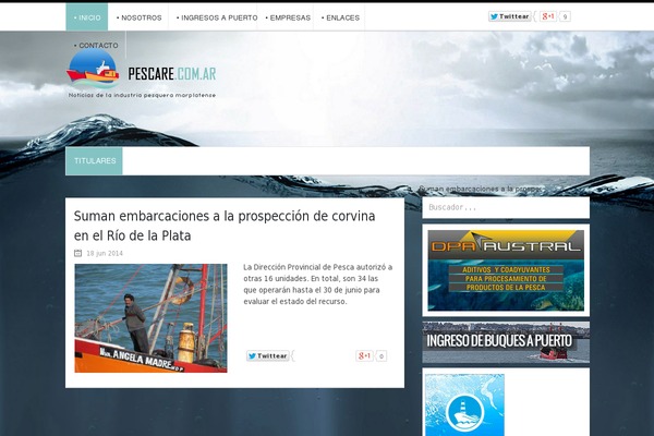 pescare.com.ar site used Pescare