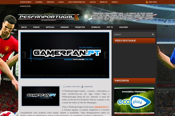 pesfanportugal.com site used Game Star