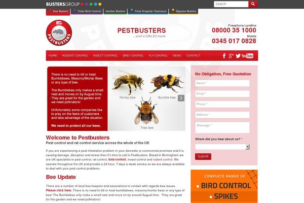 pestbusters theme websites examples