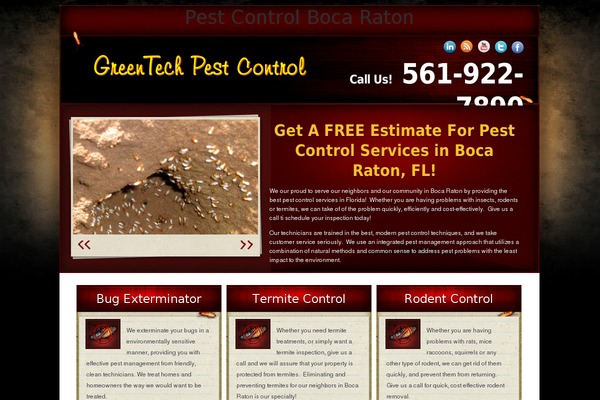 Pestcontrol theme site design template sample