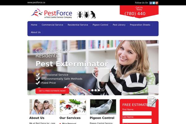 pestforce.ca site used Pestforce