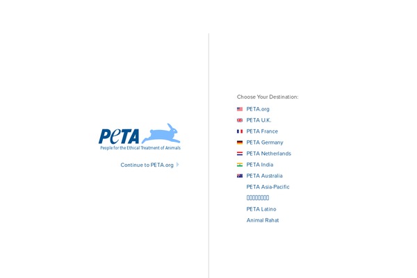 peta.org site used Petaorg