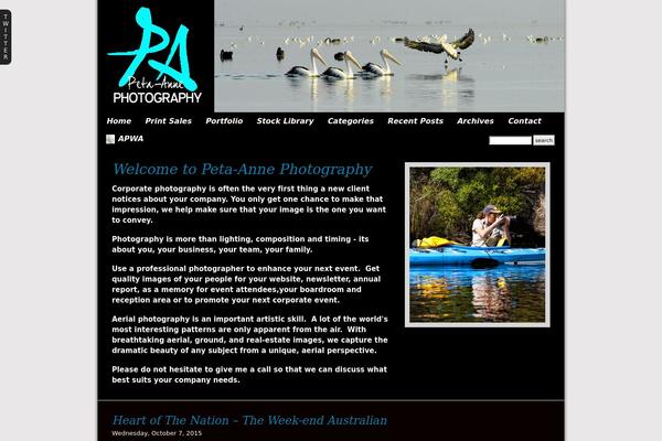 Prophoto4 theme site design template sample