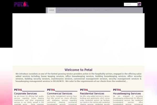 petalmanagement.com site used Petal-theme