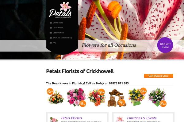 petalsflower.com site used Petals