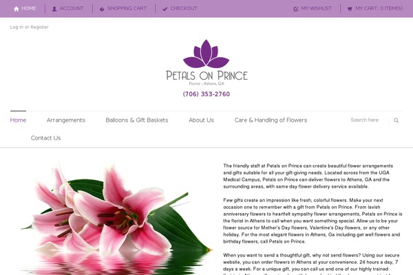 petalsonprince.com site used Vigo-shop