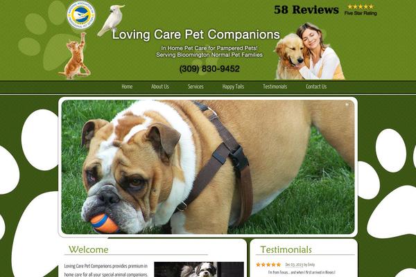 Pet theme site design template sample