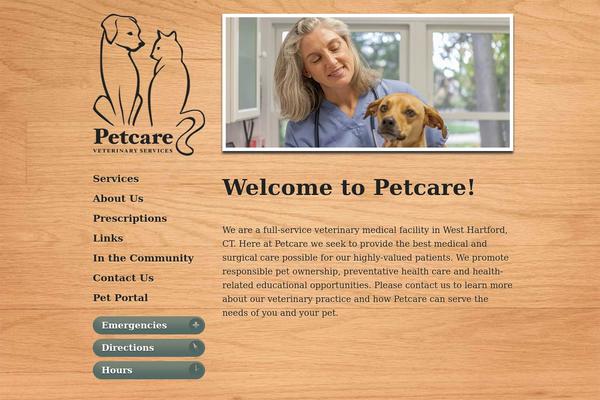PetCare theme site design template sample