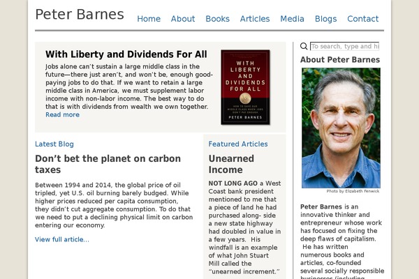 peter-barnes.org site used Peter-barnes