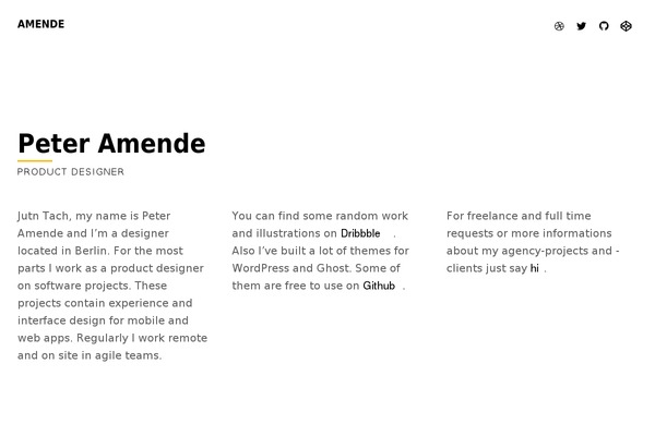 peteramende.de site used Goat7