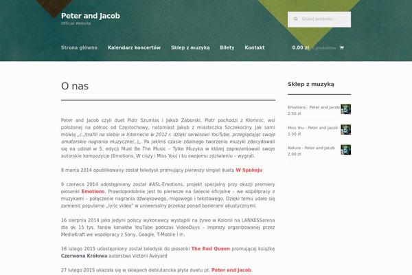 Storefront theme site design template sample