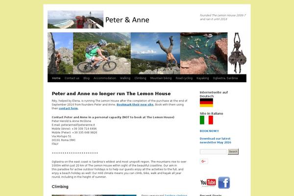 Twenty Ten theme site design template sample