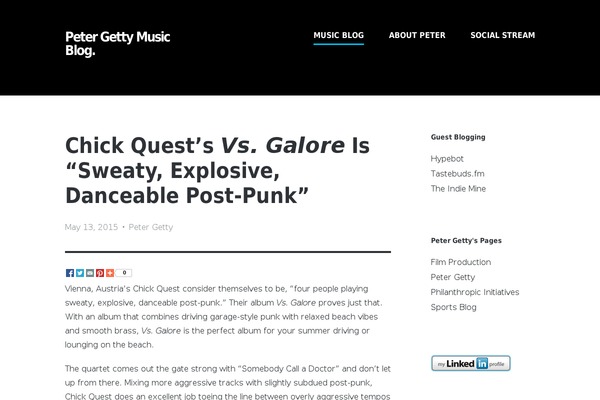 WordPress website example screenshot