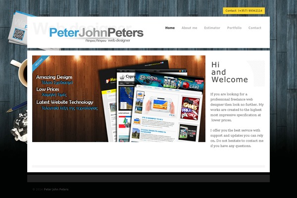 WordPress website example screenshot
