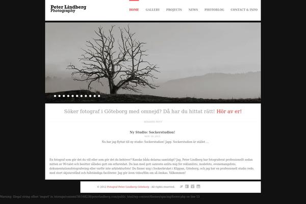 Spacing theme site design template sample