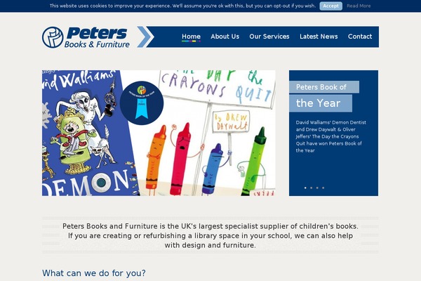 petersbooks theme websites examples