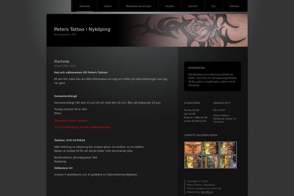 WordPress website example screenshot