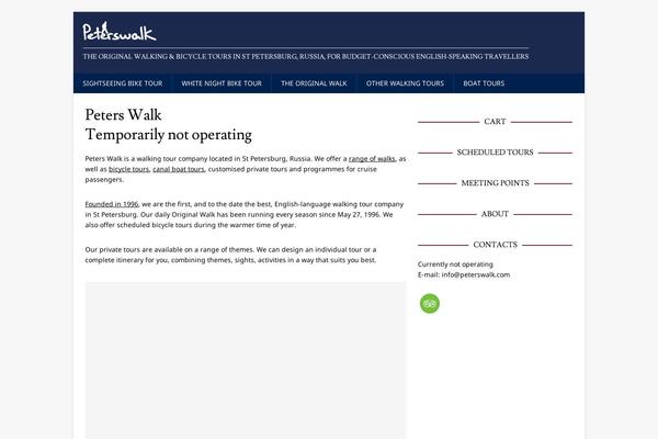 peterswalk.com site used Peterswalk-main-theme