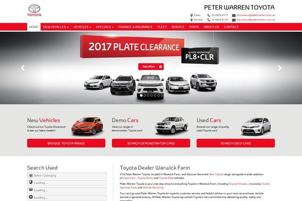 peterwarrentoyota.com.au site used Toyota1