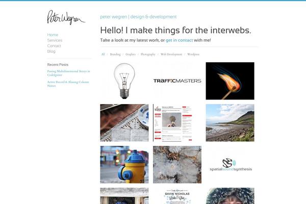 Infinity theme site design template sample