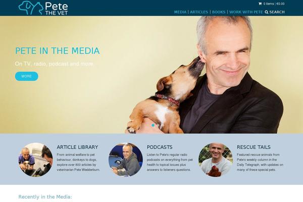 petethevet.com site used Baretheme