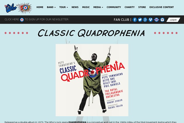 petetownshend.co.uk site used The-who
