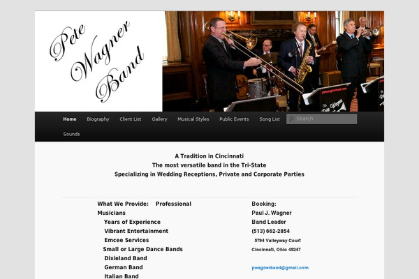WordPress website example screenshot
