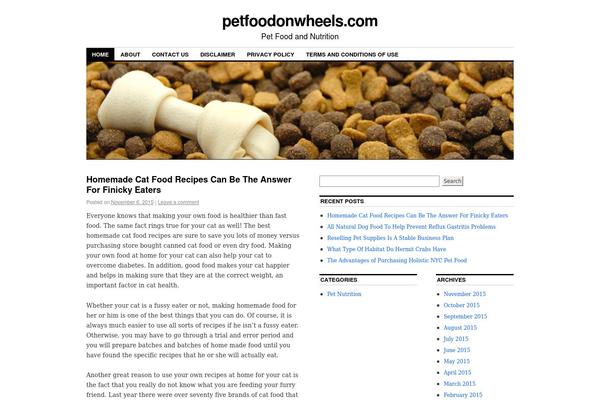 WordPress website example screenshot