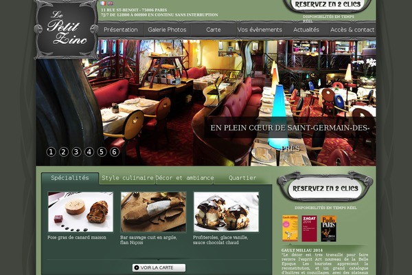 Cafe-capucine theme site design template sample