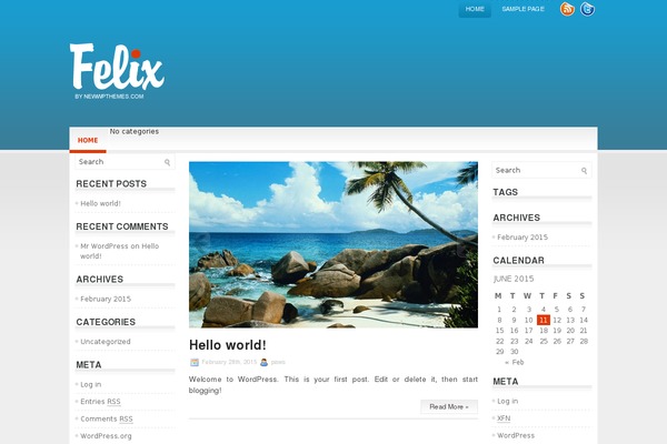 WordPress website example screenshot