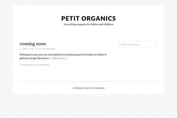 petitorganics.com site used Daily Dish Pro