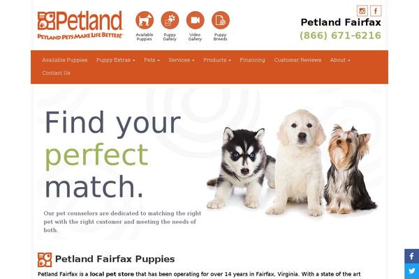 petlandfairfax.com site used Cosmick-petland-premier